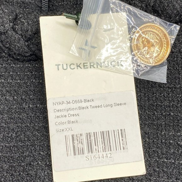 Tuckernuck “Jackie” Tweed Long Sleeve Mini Dress – Size XXL (NWT) - Picture 6 of 13